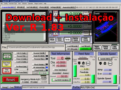 Suporte E Download - Mach3 Software De Controle CNC Versão R1.