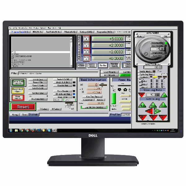 Exemplo de foto da tela do programa de controle