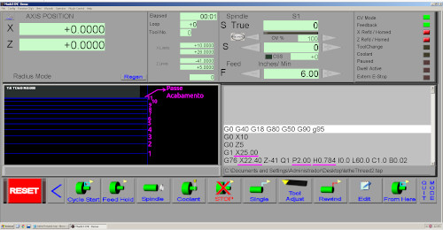 Ciclo de Rosca G76 para Torno CNC com Mach3 G-Code